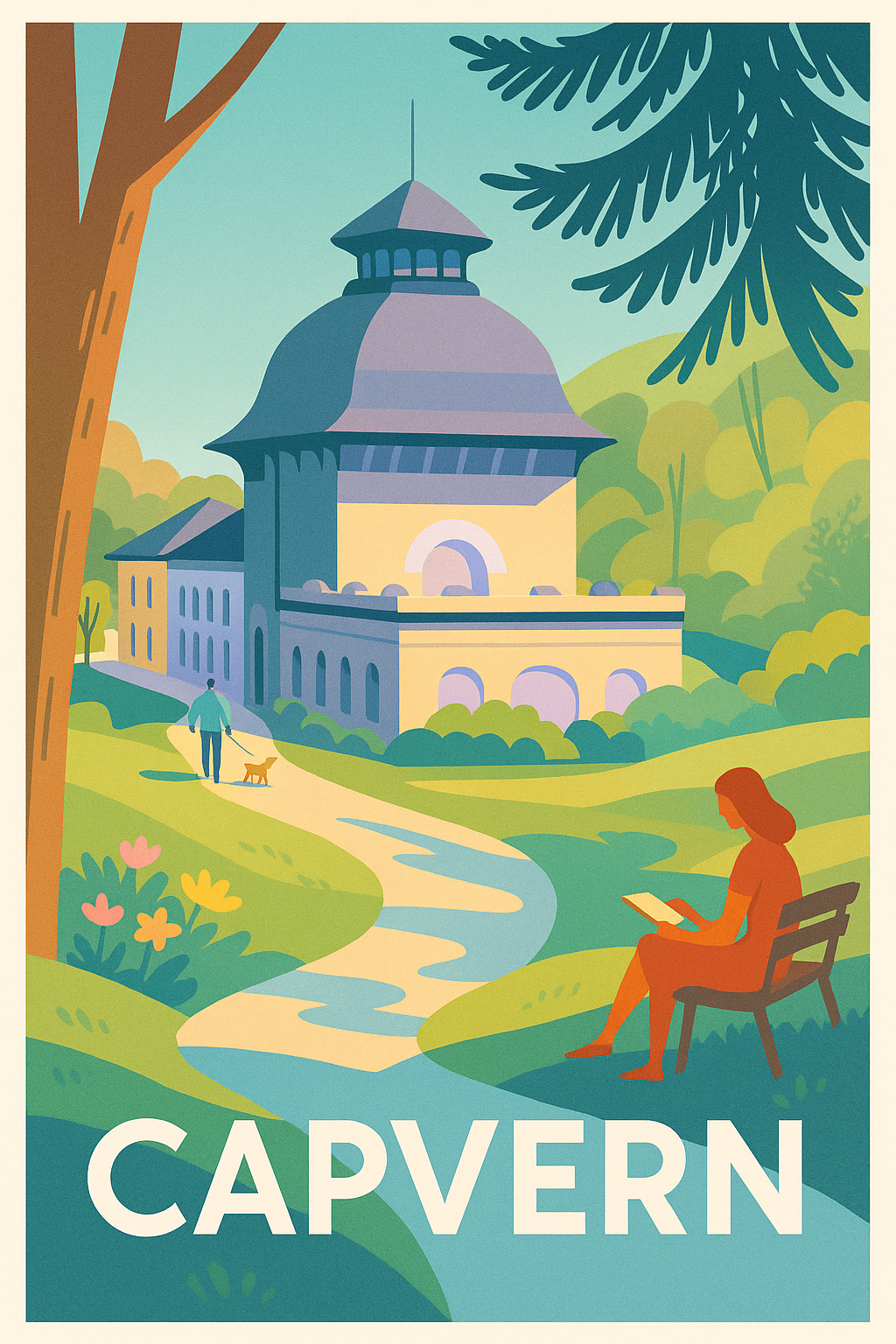 Affiche de Capvern - Une escapade paisible au cœur de la nature