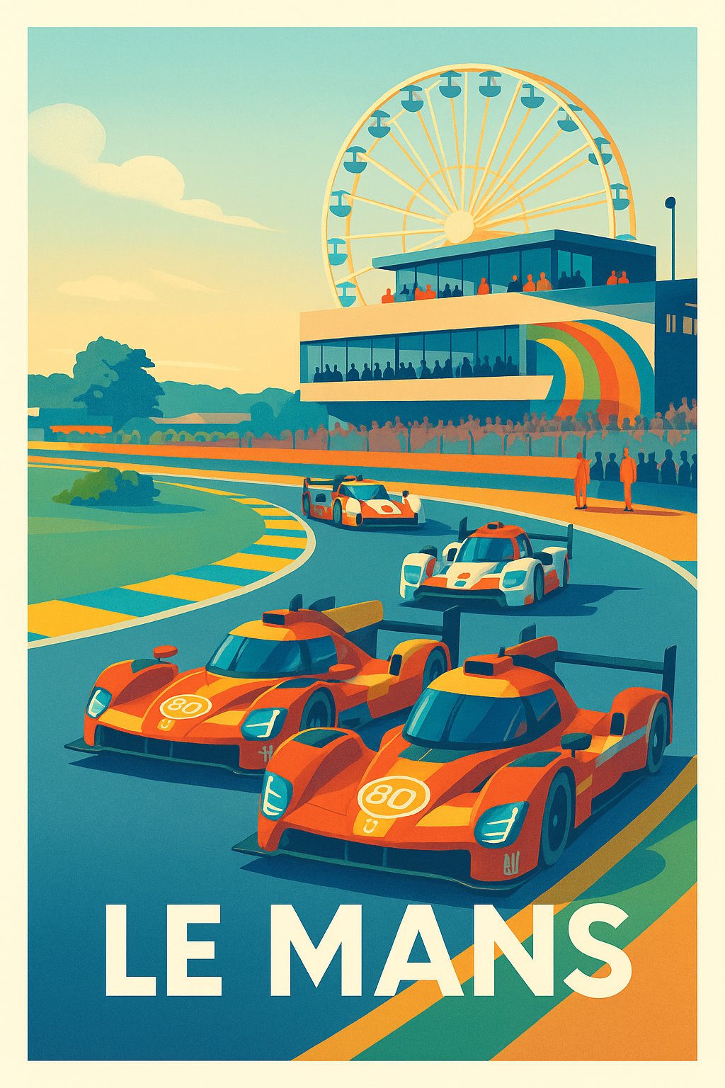 Affiche Le Mans - L'adrénaline de la célèbre course automobile