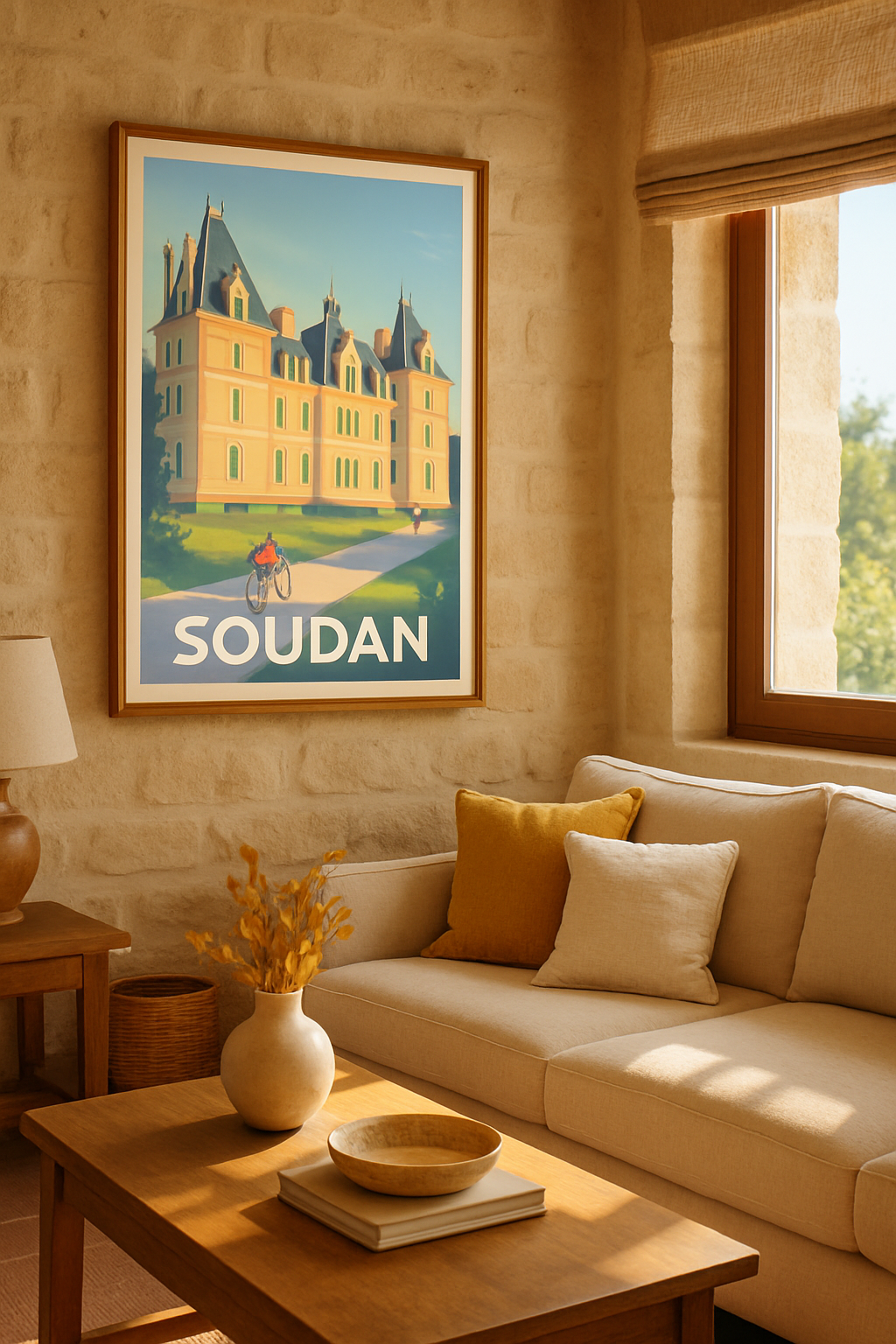 Mise en situation Affiche de Soudan - Élégance et sérénité en pleine nature