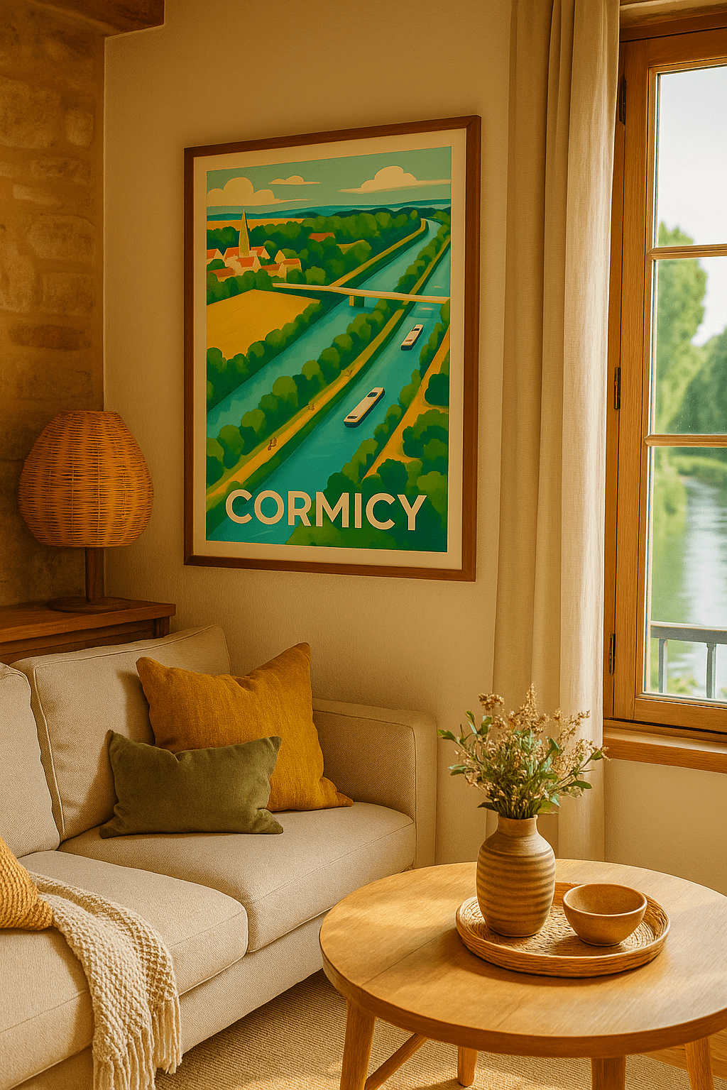 Marne France Affiche de Cormicy - Charme et sérénité au cœur de la campagne