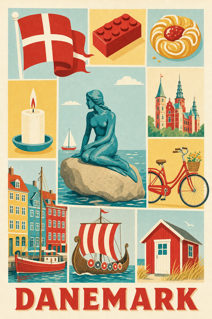 Poster du Danemark, Affiche Clichés