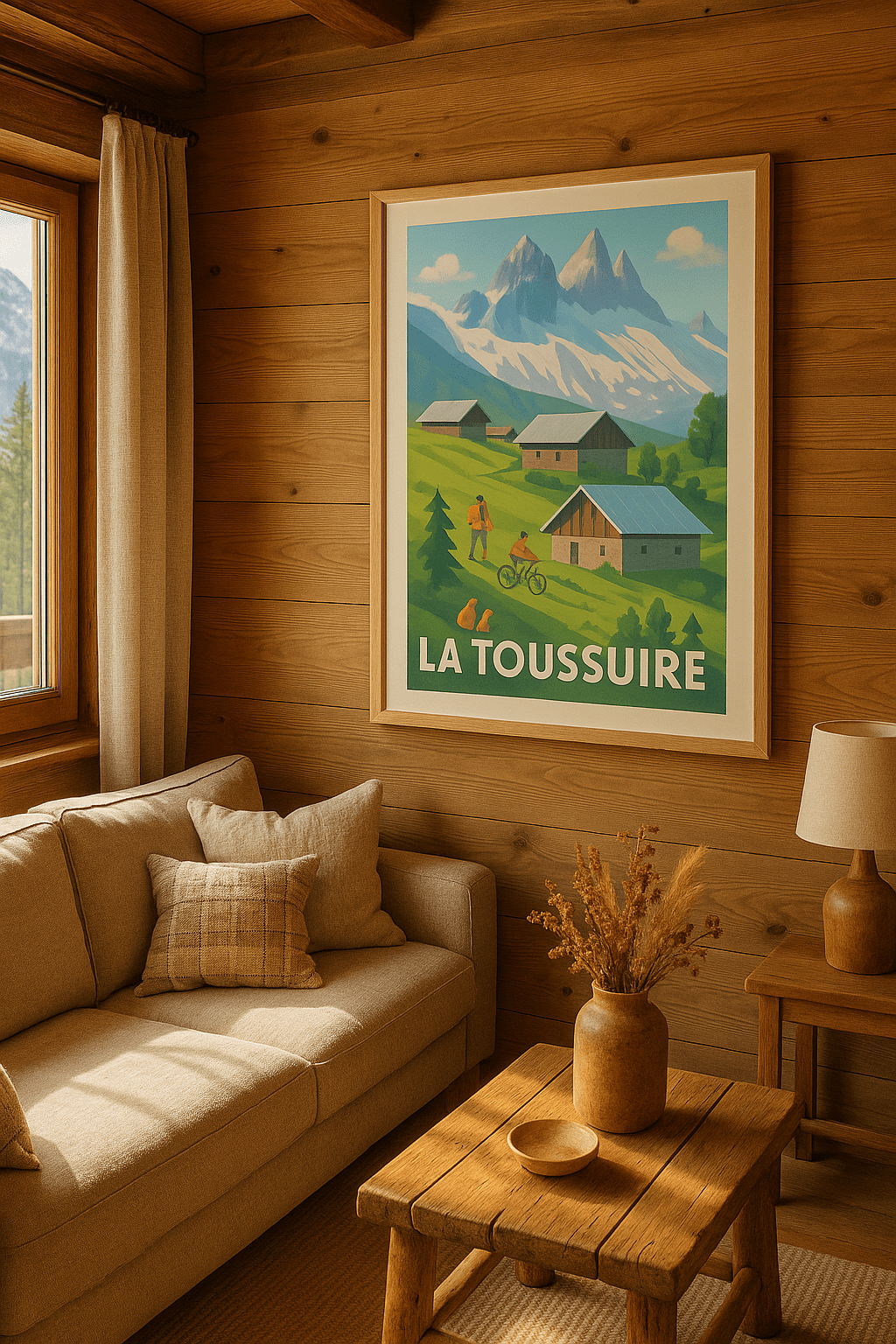 Savoie France Affiche de La Toussuire - Évasion nature au cœur des Alpes