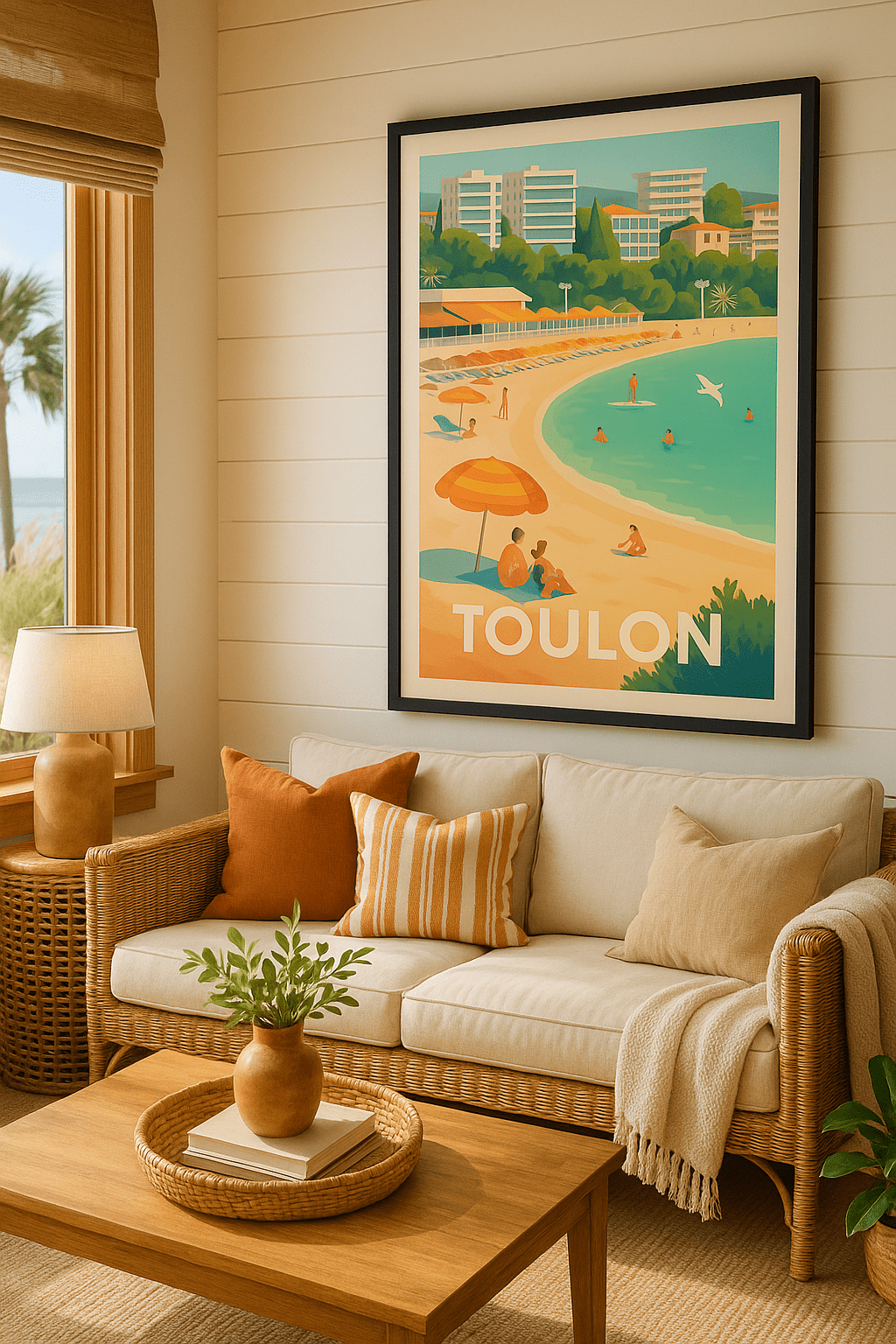 Affiche Toulon - Soleil et Douceur Méditerranéenne - Afich
