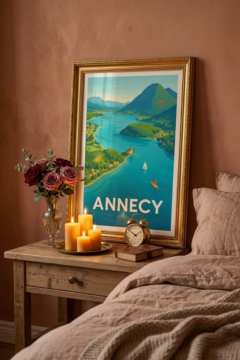 Affiche Annecy cadeau Saint-Valentin | Afich