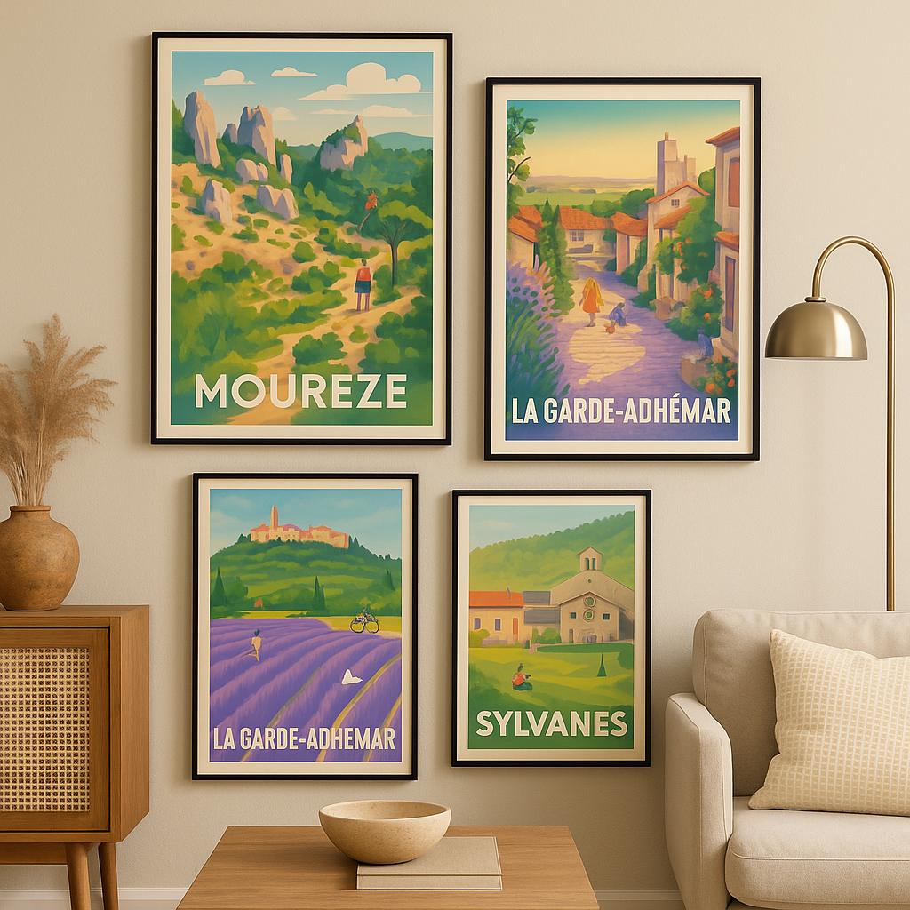 Décoration : Mur de cadres — nos astuces pour composer une galerie de vos voyages en France