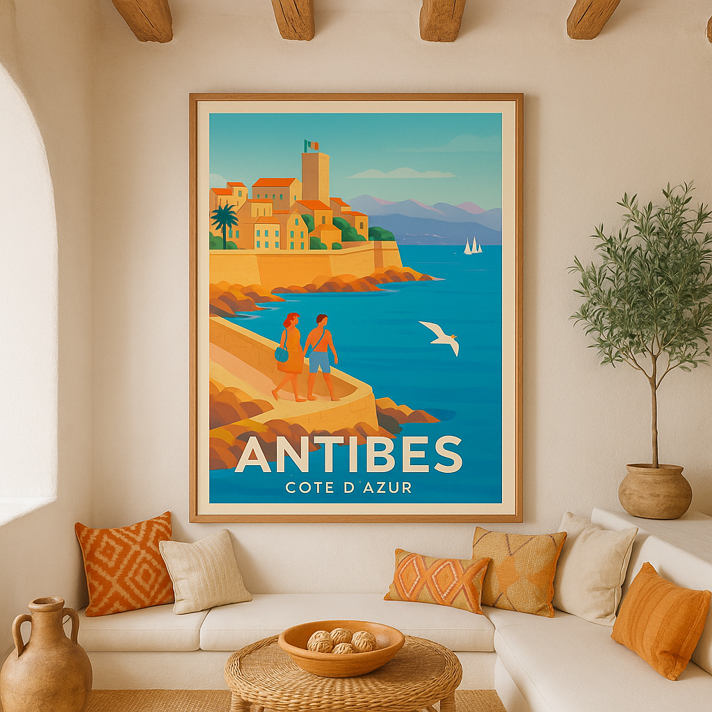 Décoration : Comment adopter le style « bord de mer » dans votre salon avec nos affiches de la Côte d’Azur