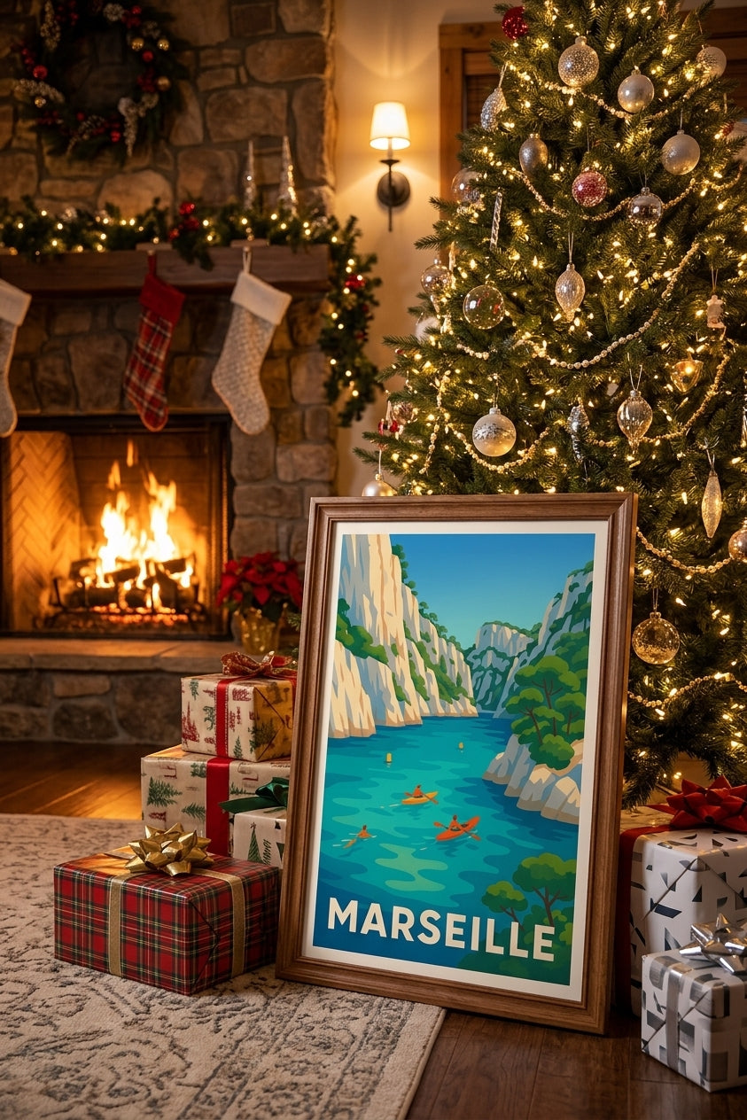 Affiche de Marseille comme cadeau de Noël | Afich