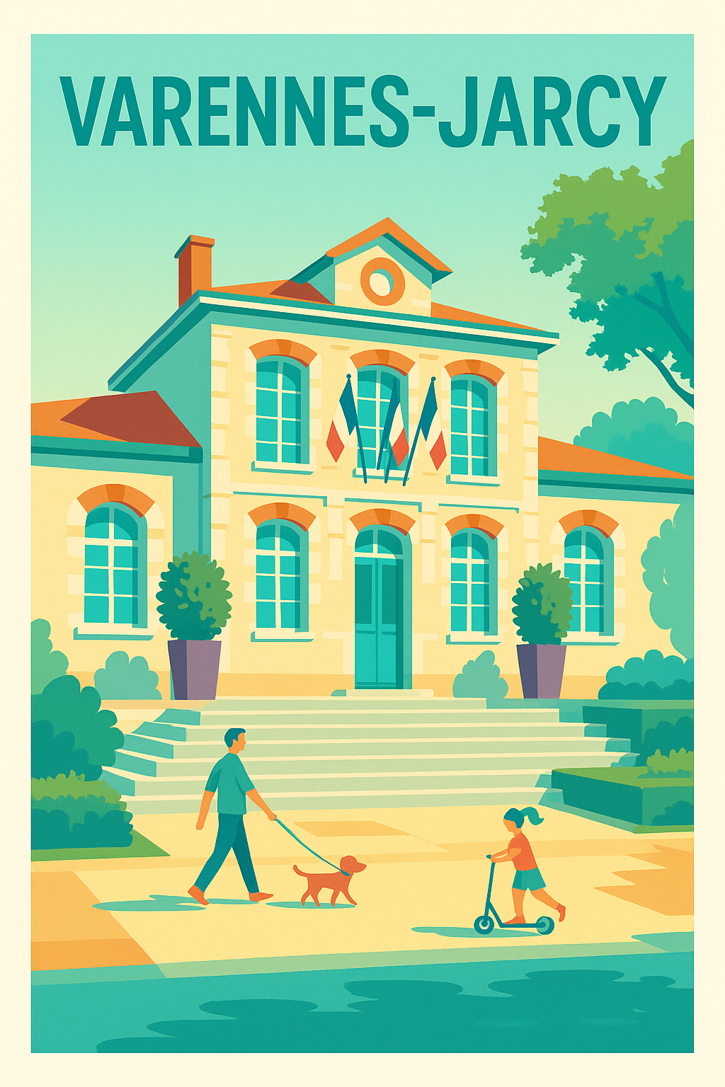 Affiche de Varennes-Jarcy - Charme paisible du cœur de village