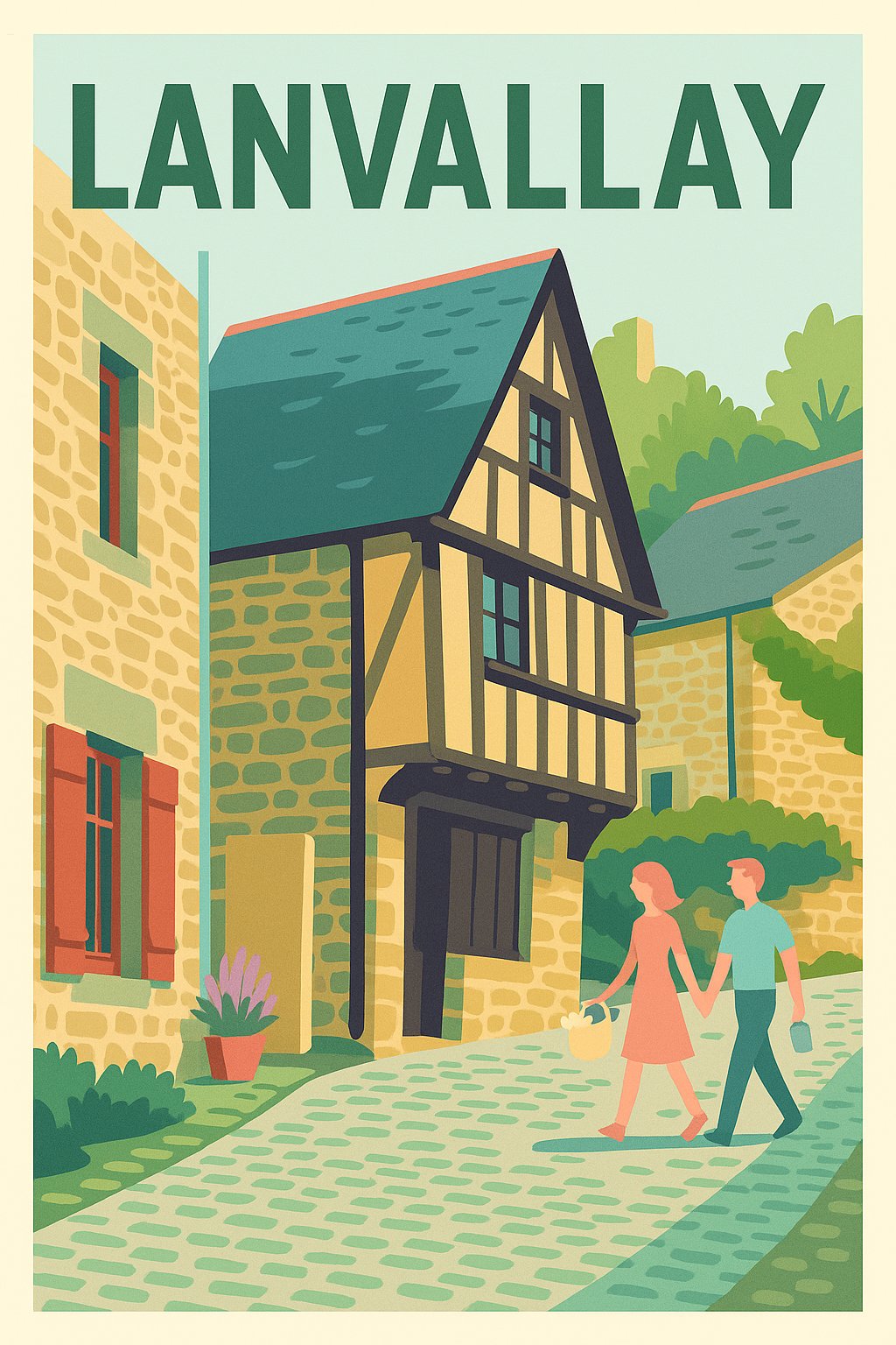Affiche de Lanvallay - Charme authentique en bord de Rance