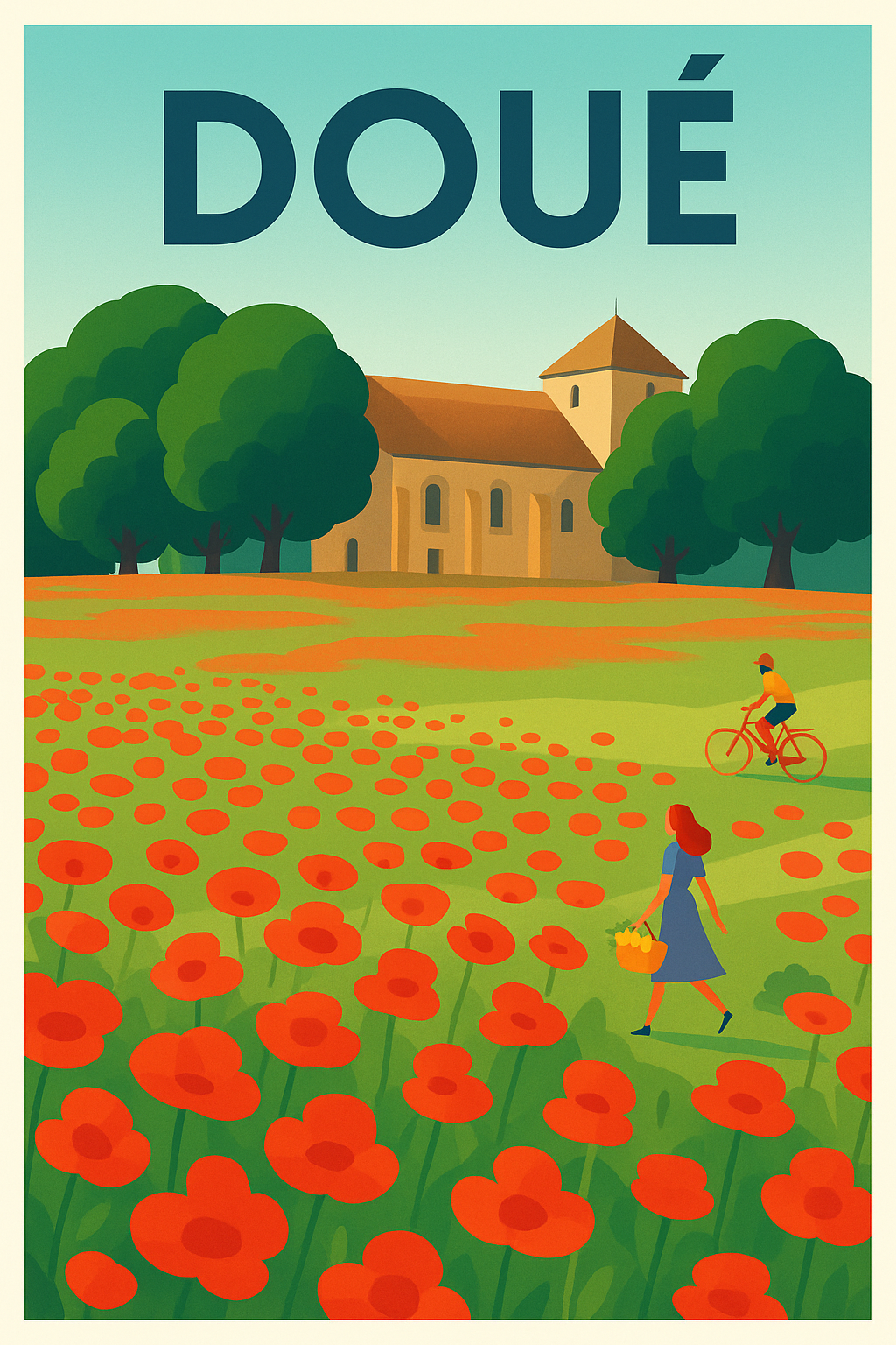 Affiche de Doué - Flânerie champêtre et douceur de vivre