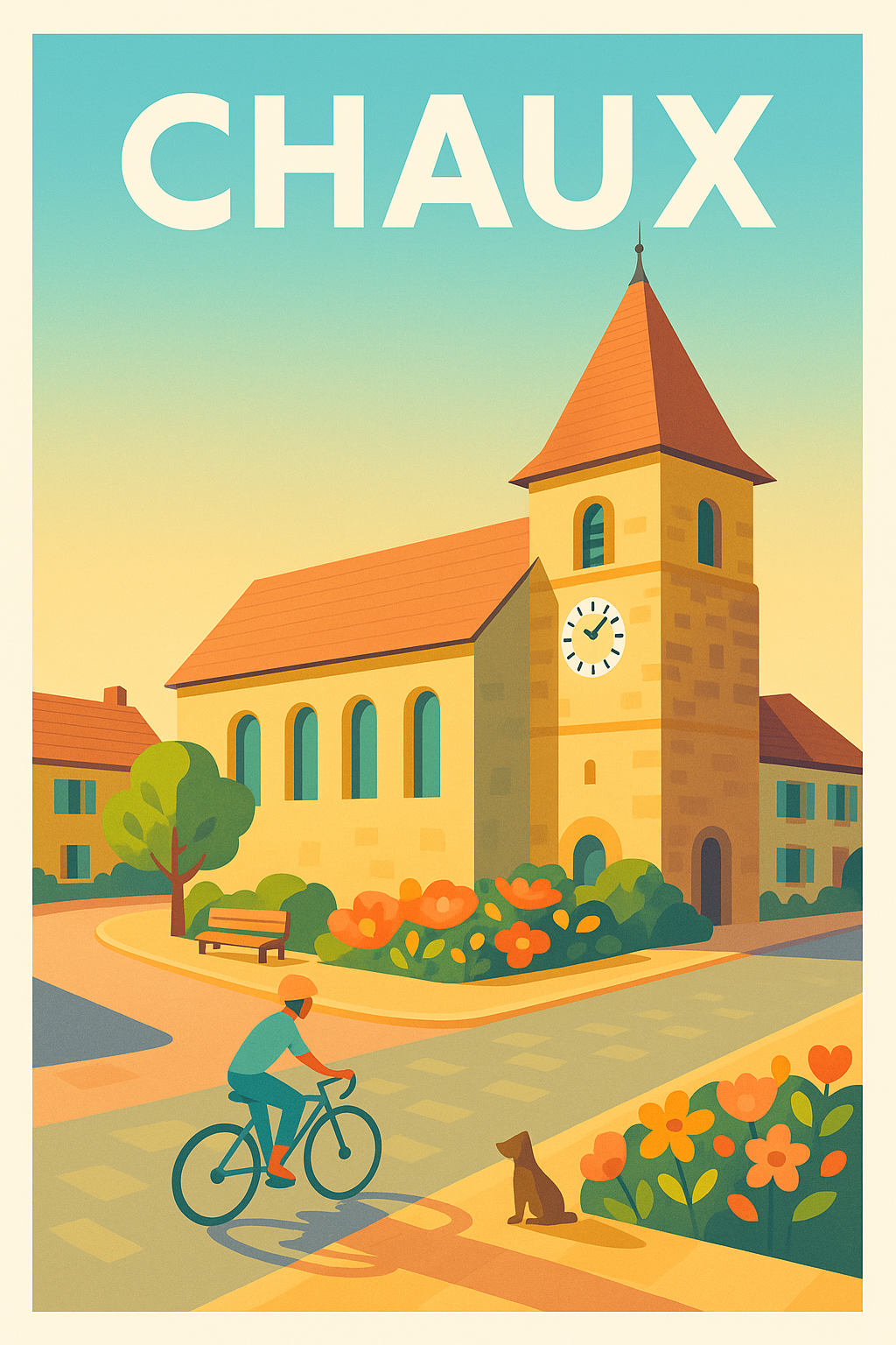 Affiche de Chaux - Charme paisible et douceur de vivre