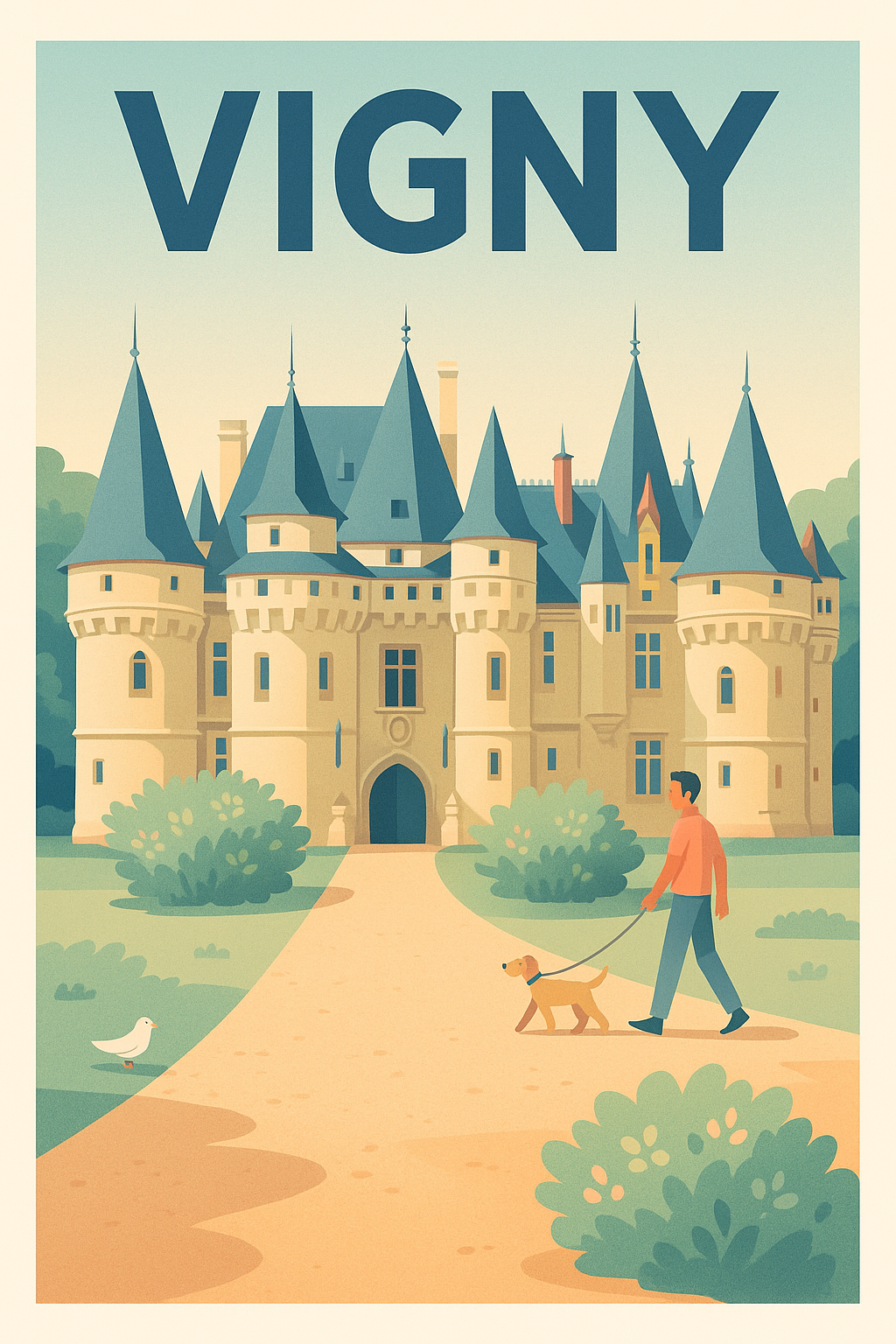 Affiche de Vigny - Charme et sérénité du domaine historique