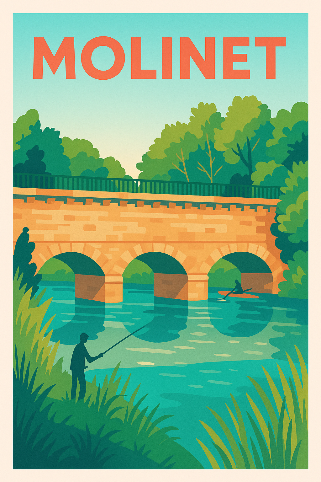 Affiche de Molinet - L'Évasion Nature au Fil de l'Eau
