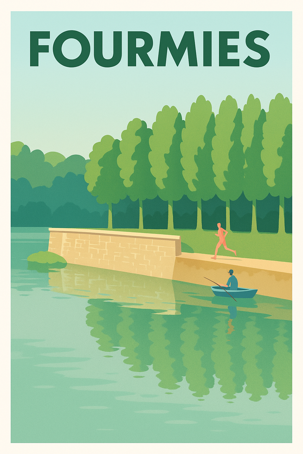 Affiche de Fourmies - Sérénité au bord de l'eau