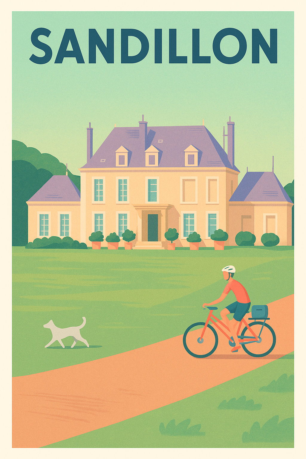 Affiche de Sandillon - Charme bucolique et balade à vélo