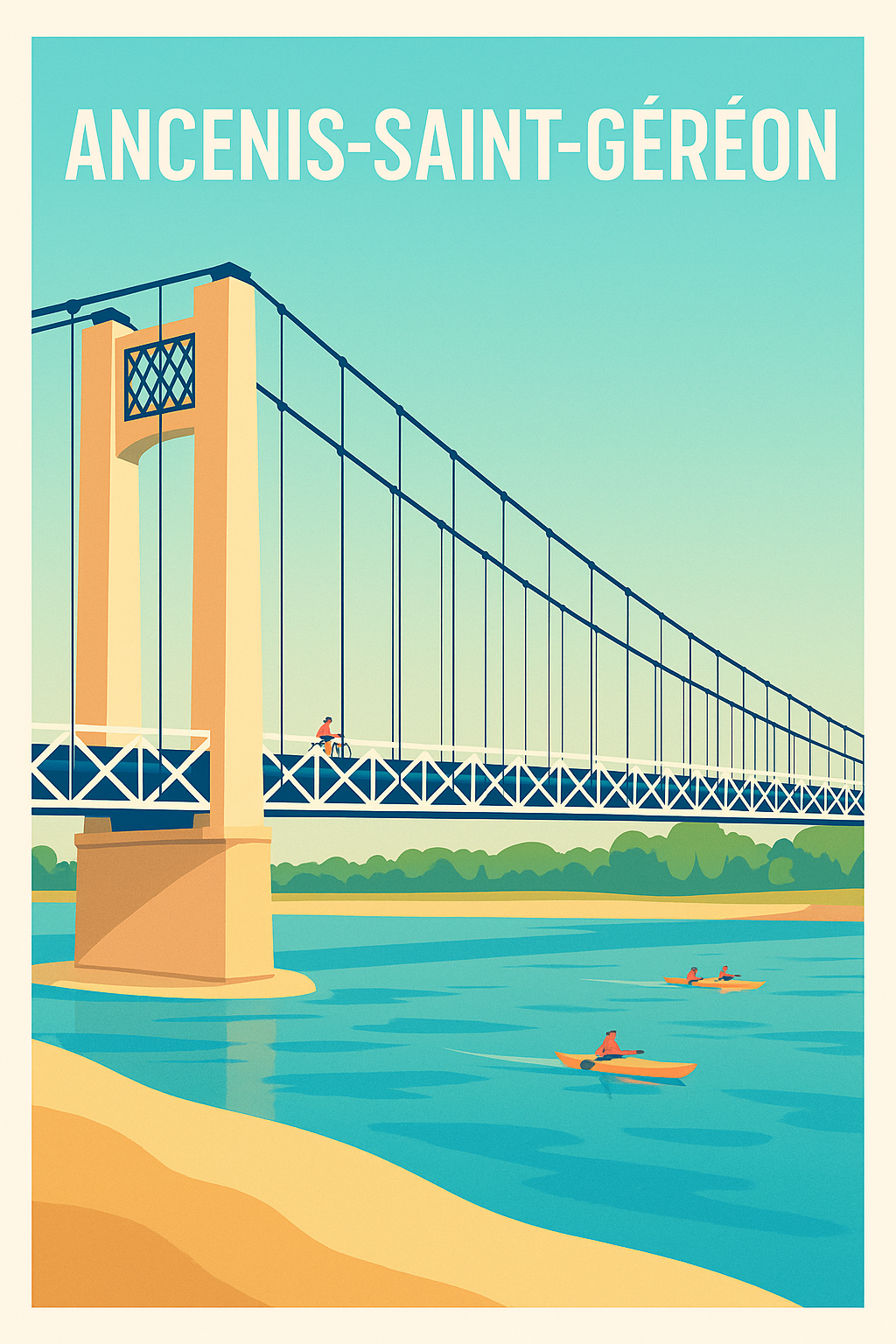 Affiche de Ancenis-Saint-Géréon - Charme et Sérénité au Fil de la Loire