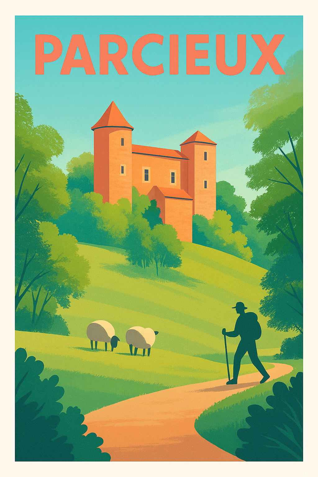 Affiche de Parcieux - L'évasion bucolique au cœur de la nature