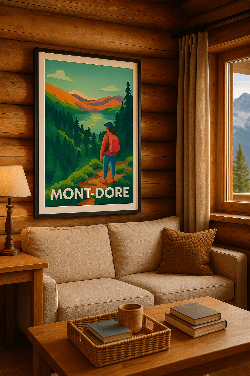 Affiche Mont-Dore — Évasion et nature grandiose · poster d'art de Mont-Dore