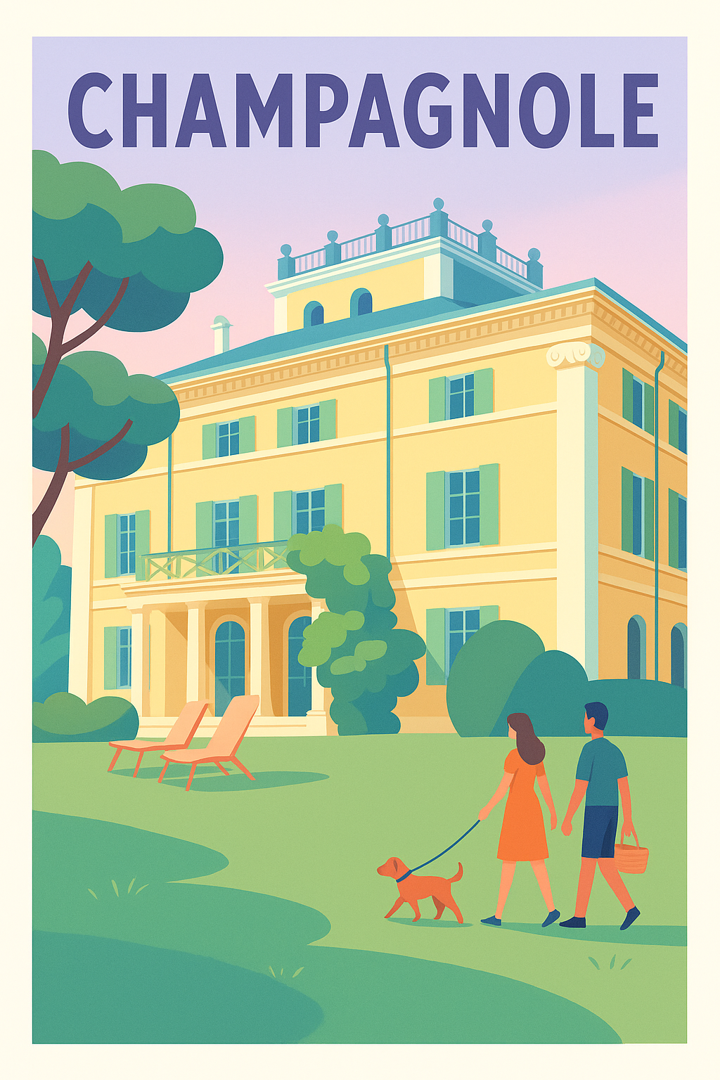 Affiche de Champagnole - L'élégance tranquille en pleine nature