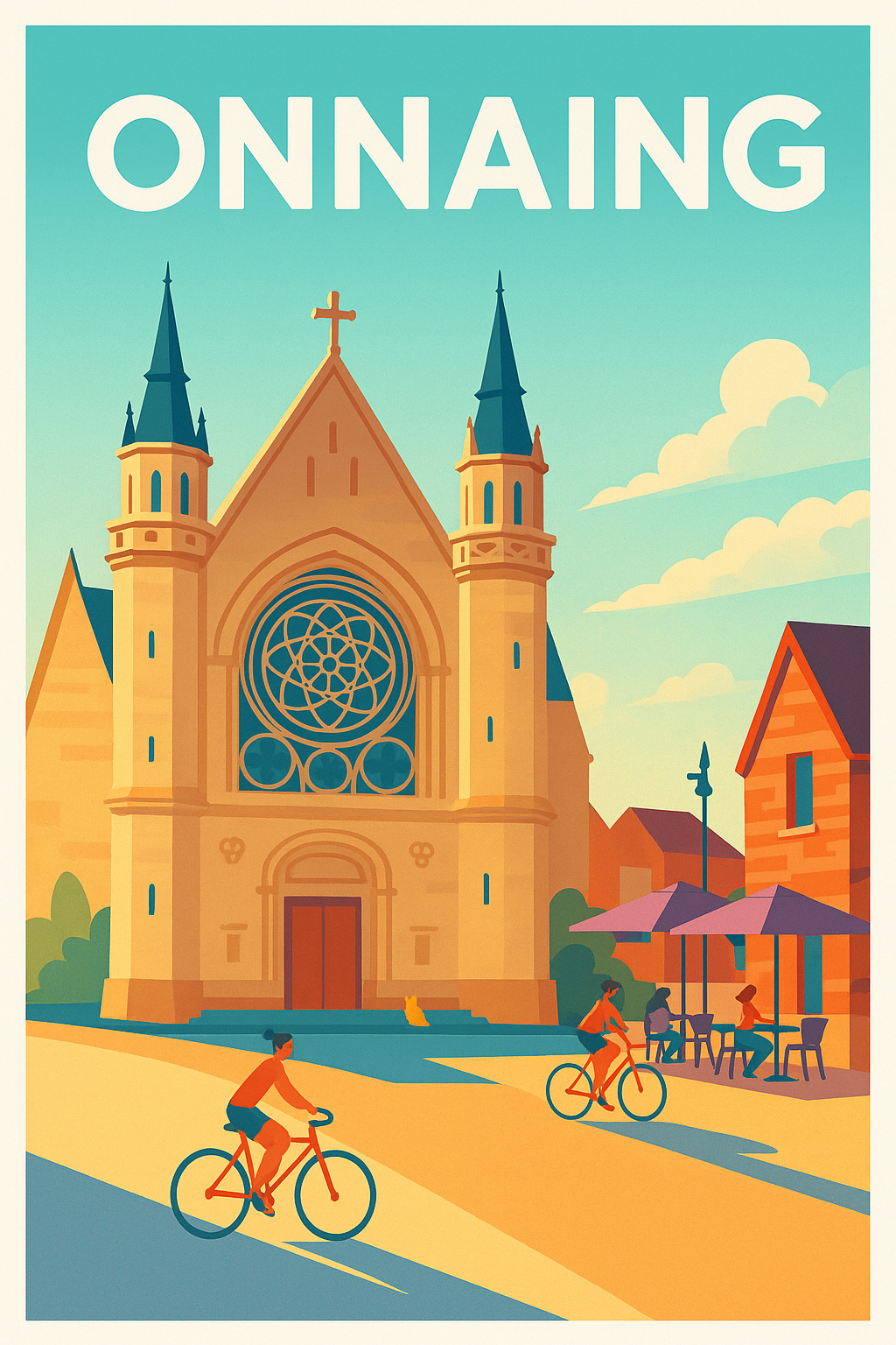 Affiche de Onnaing - L'église au cœur de la vie locale