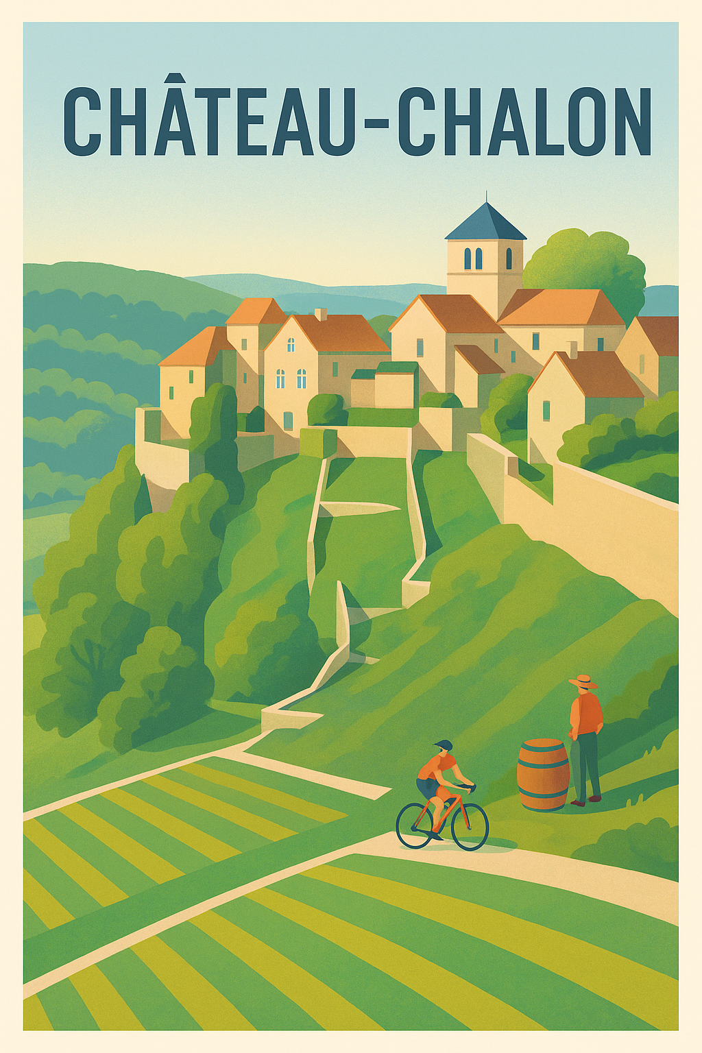 Affiche de Château-Chalon - L'élégance viticole au cœur du Jura