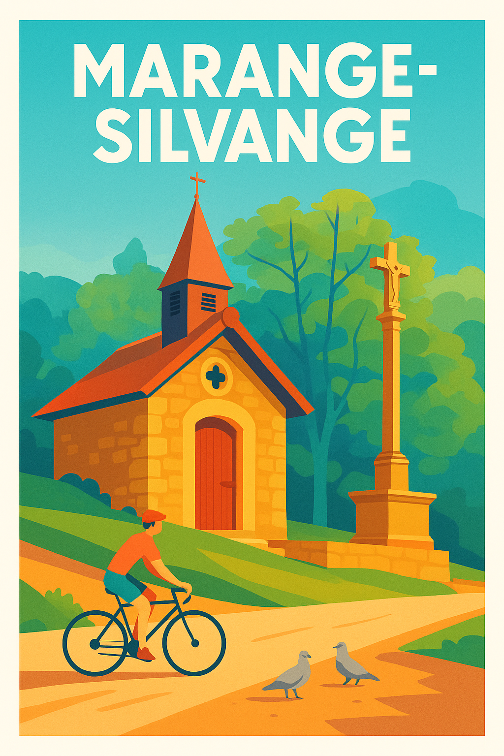Affiche de Marange-Silvange - Charme bucolique à vélo