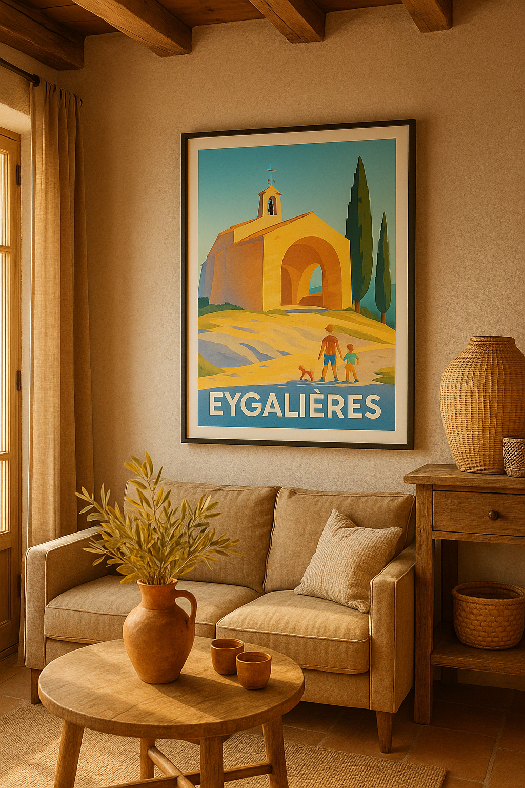 Mise en situation Affiche de Eygalières - Charme provençal et douceur de vivre