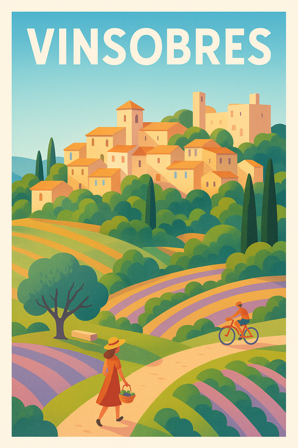 Affiche de Vinsobres - Charme et douceur de la Provence authentique