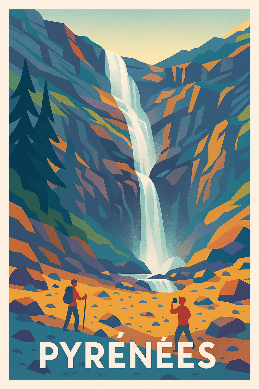 Affiche de Pyrénées - Évasion et nature grandeur nature