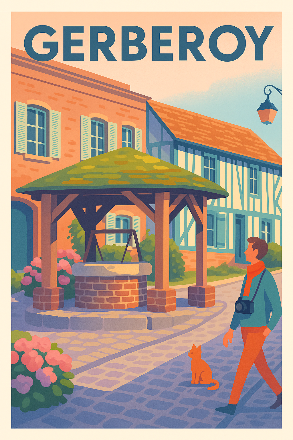 Affiche de Gerberoy - Charme intemporel d'un village de caractère