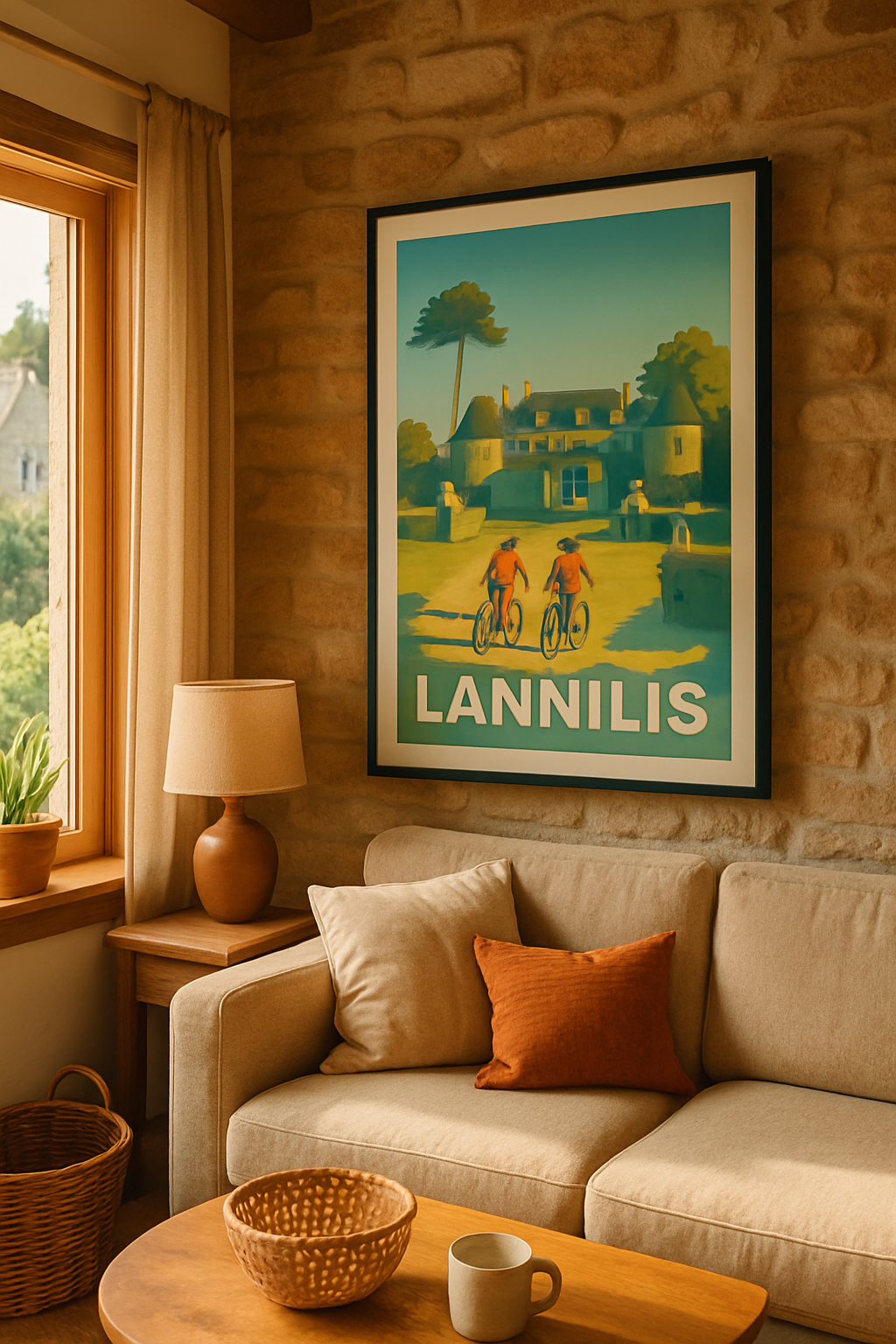 Mise en situation Affiche de Lannilis - Charme bucolique et patrimoine breton