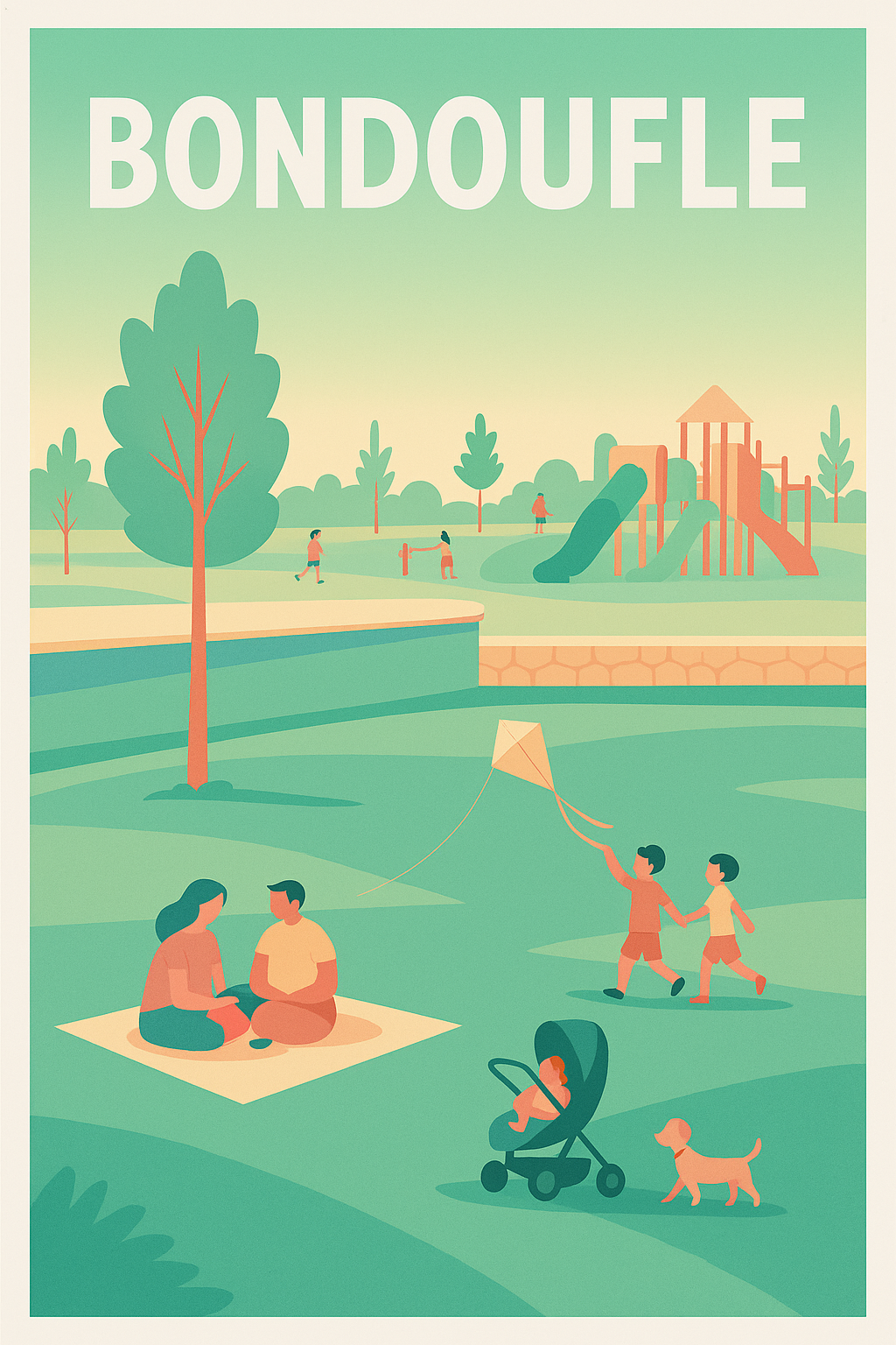 Affiche de Bondoufle - Un après-midi en famille au parc