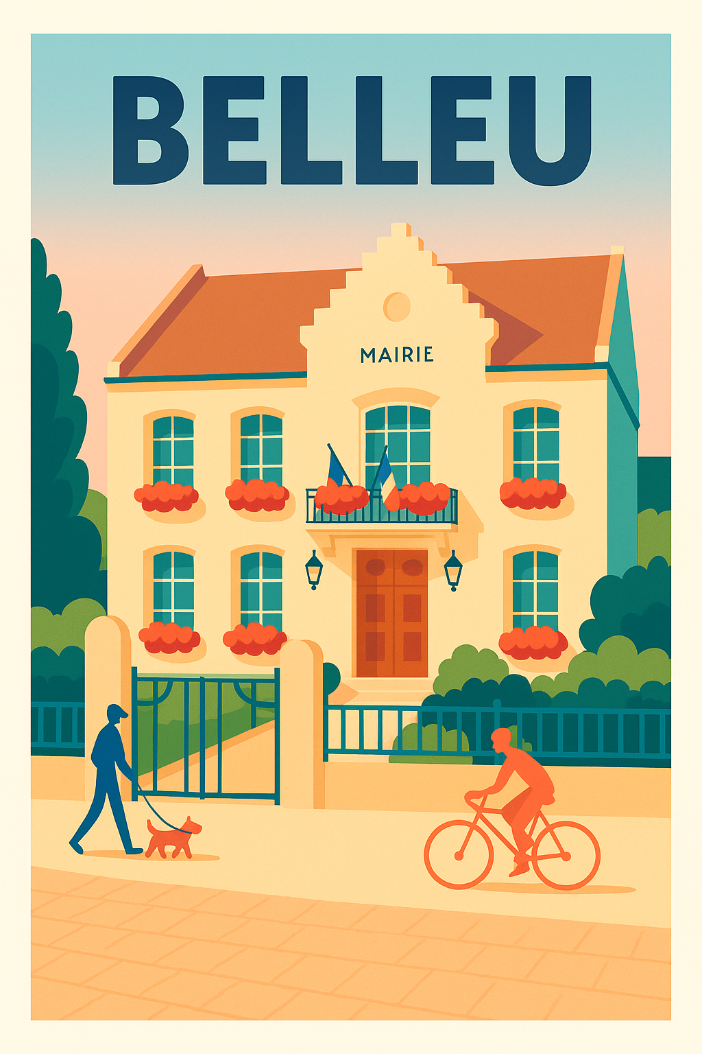 Affiche de Belleu - Charme et douceur de vivre à la mairie