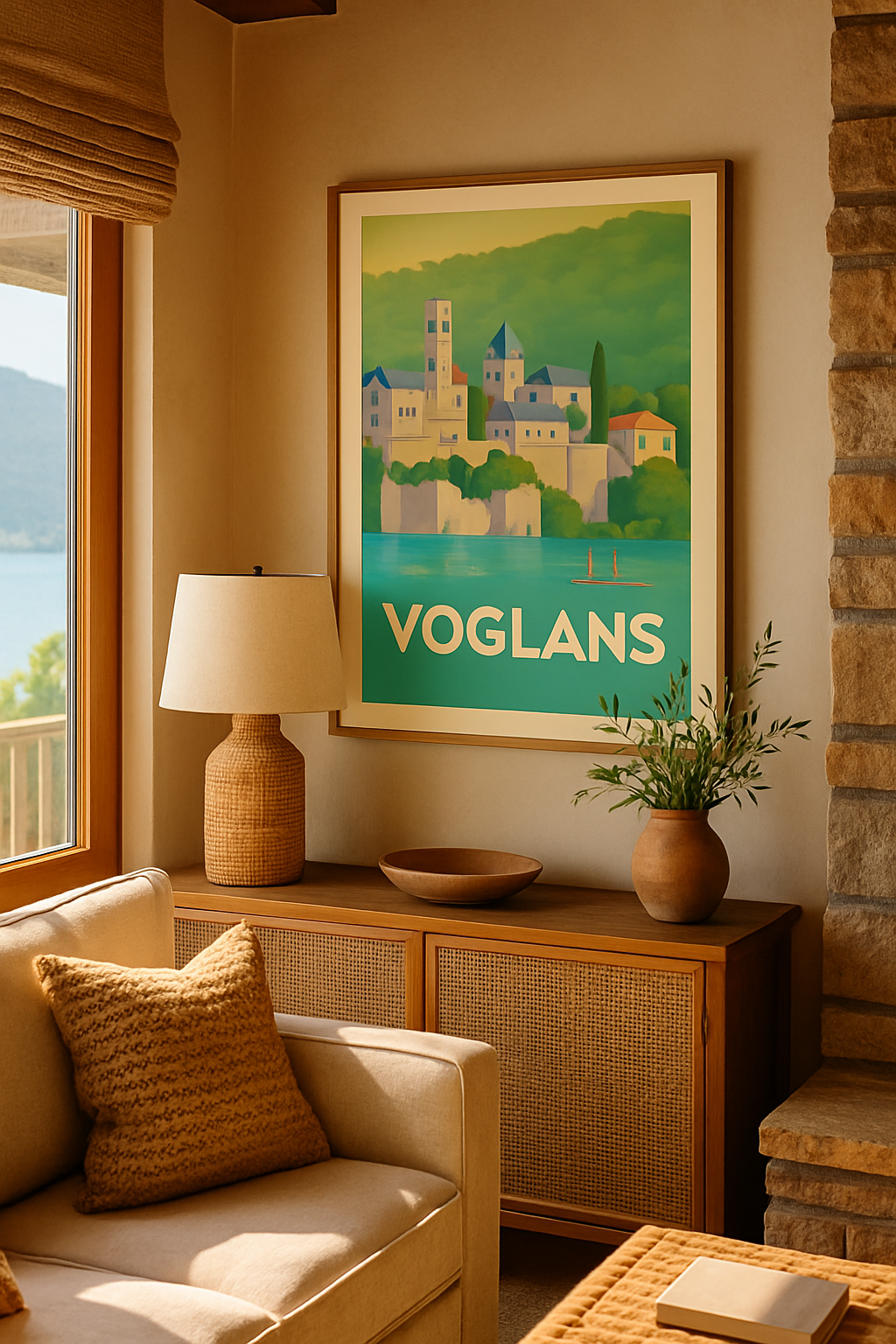 Mise en situation Affiche de Voglans - Charme paisible au bord de l'eau