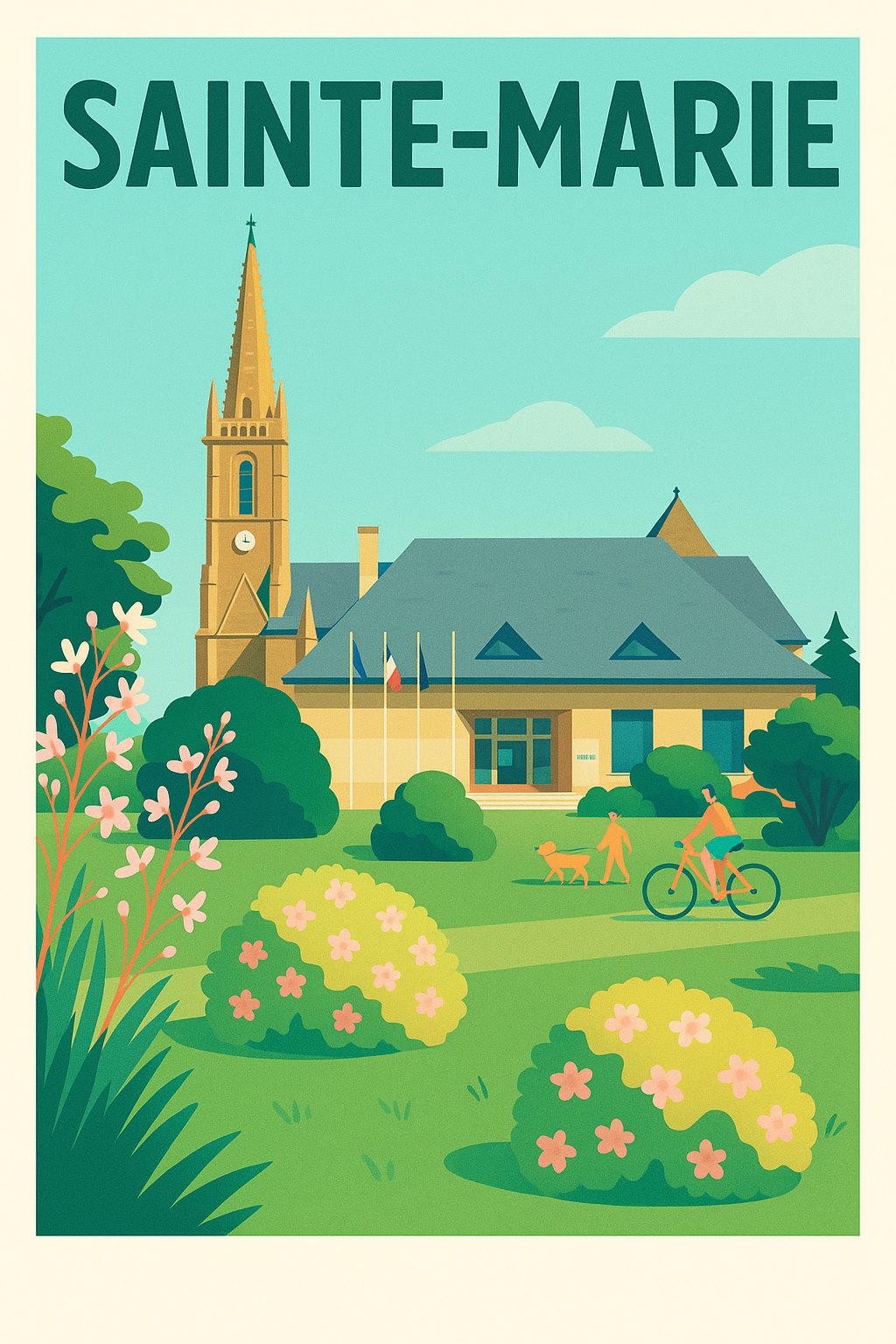 Affiche de Sainte-Marie - Un coin de sérénité et de nature