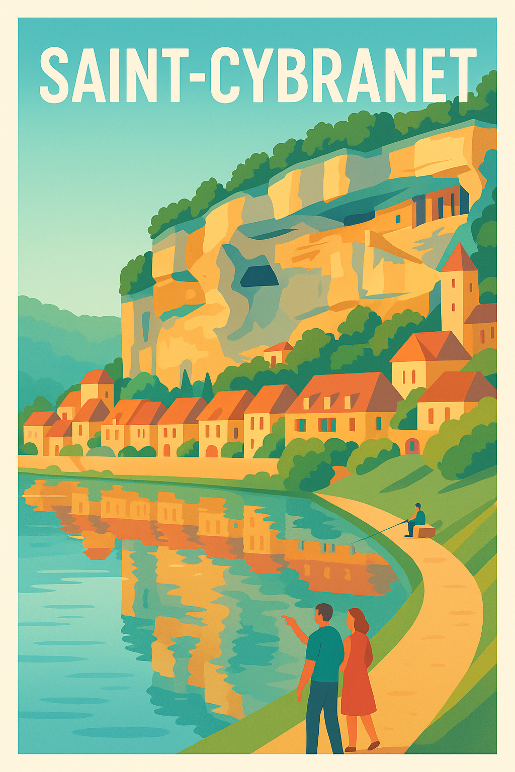 Affiche de Saint-Cybranet - Charme paisible au bord de l'eau