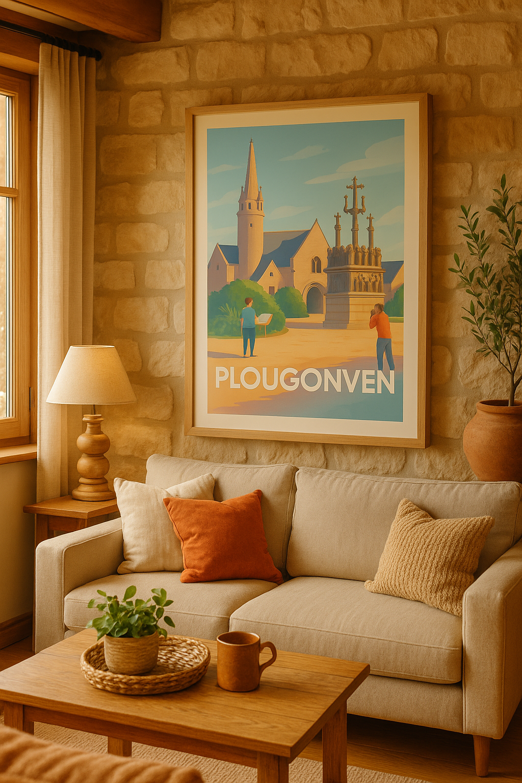 Mise en situation Affiche de Plougonven - Charme et patrimoine breton