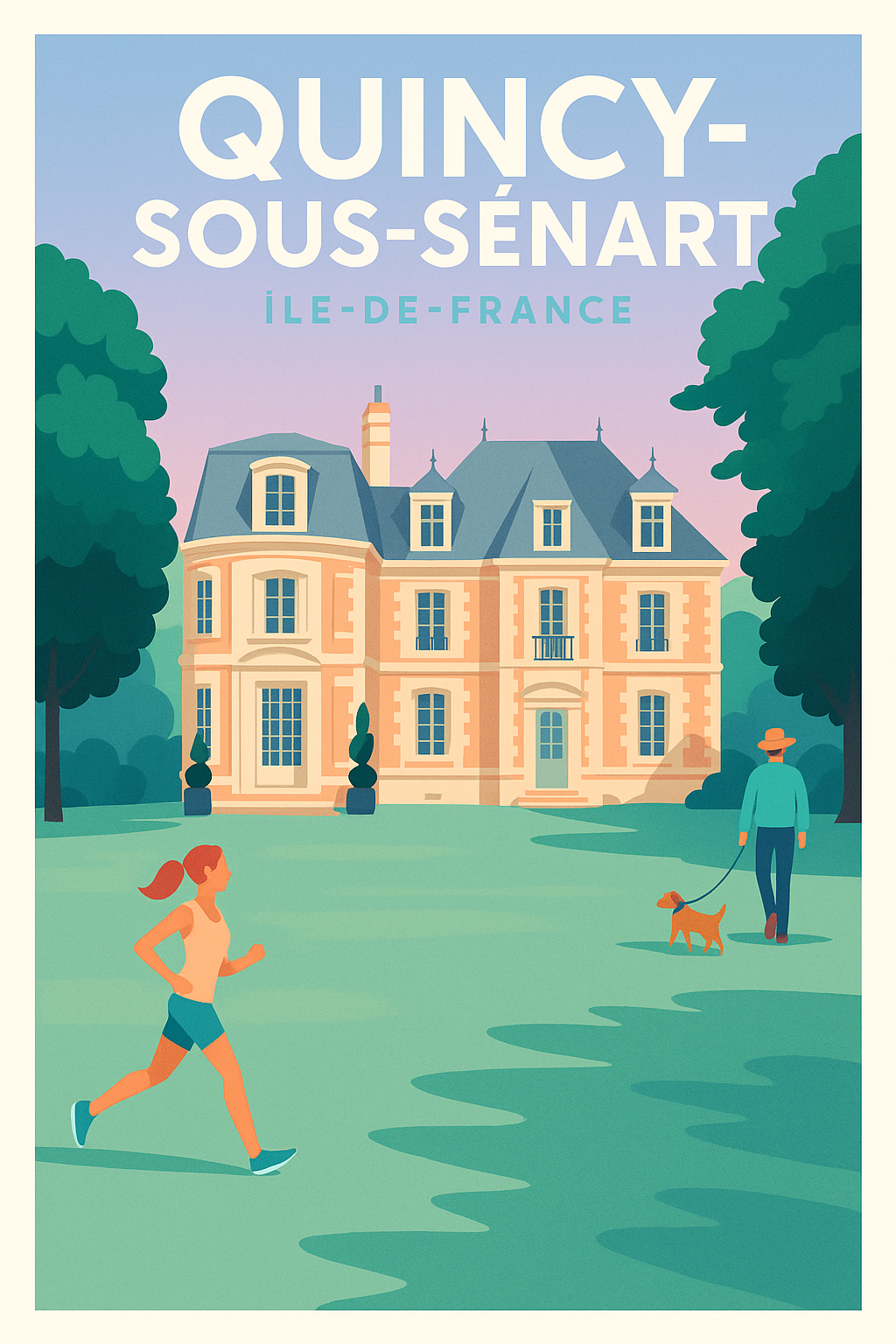 Affiche de Quincy-sous-Sénart - Élégance et nature en Île-de-France