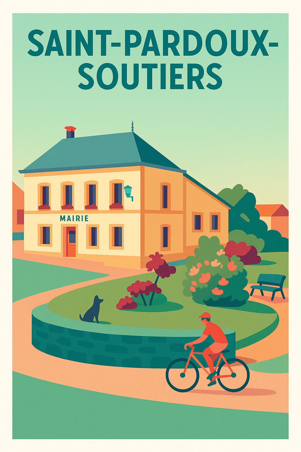 Affiche de Saint-Pardoux-Soutiers - Charme paisible du bourg