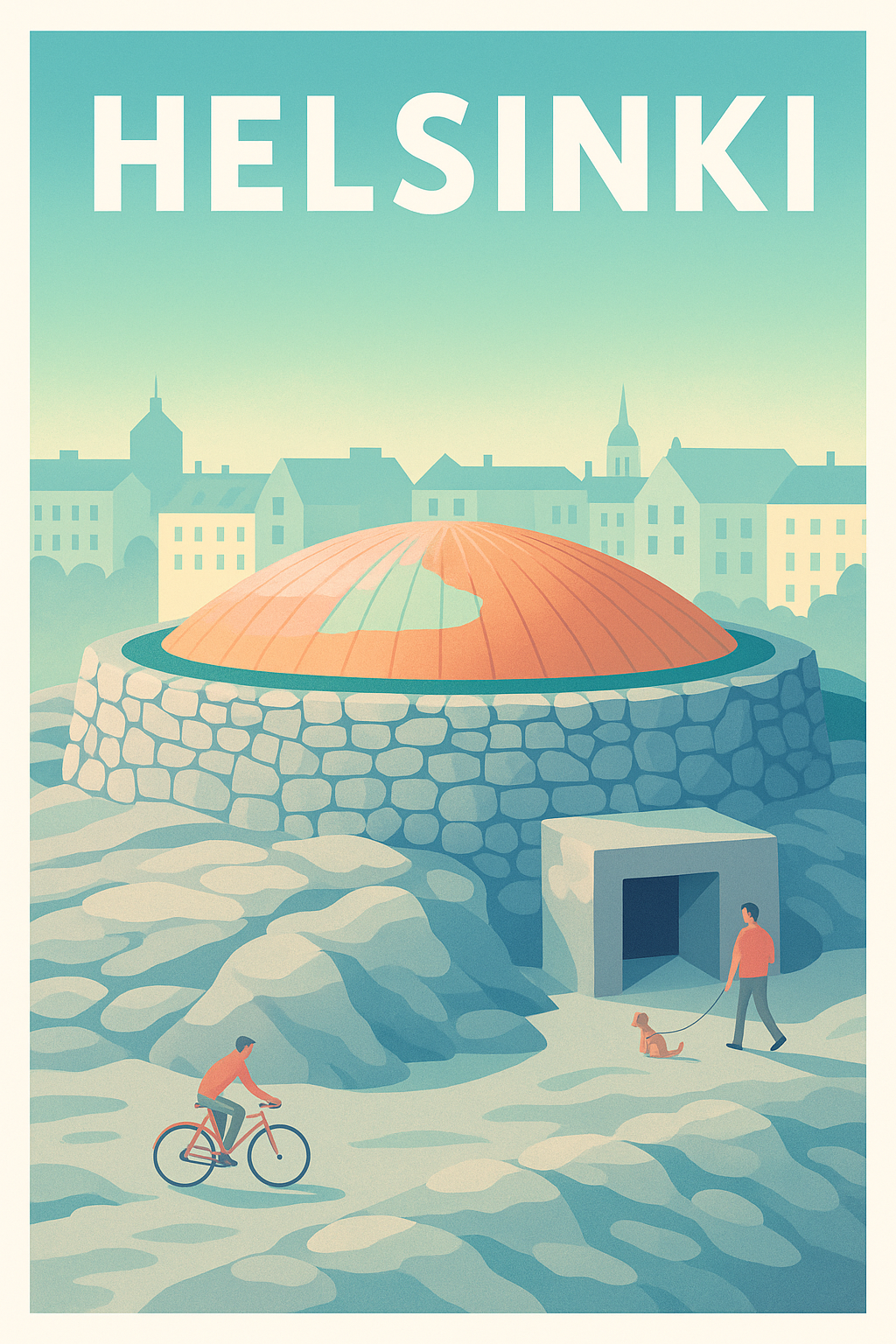 Affiche de Helsinki - Douceur nordique et simplicité urbaine