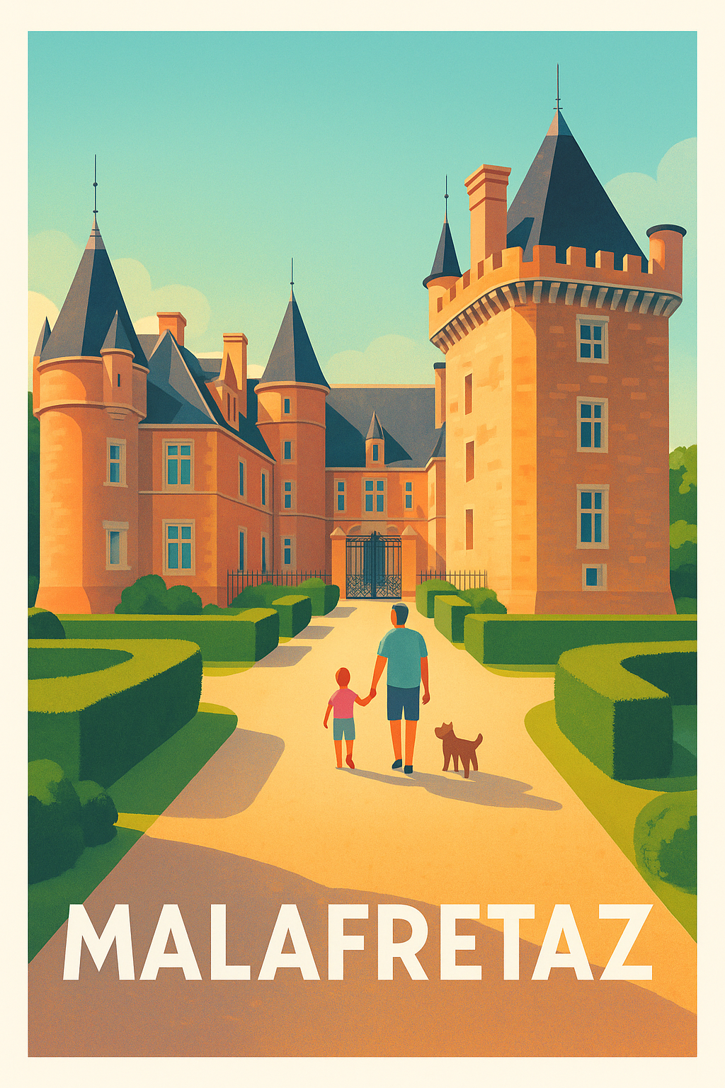 Affiche de Malafretaz - Promenade au château historique