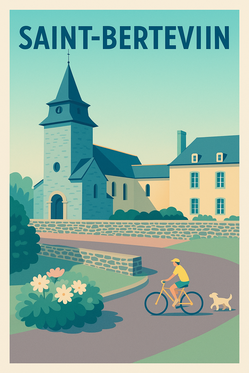 Affiche de Saint-Berthevin - Charme paisible à vélo