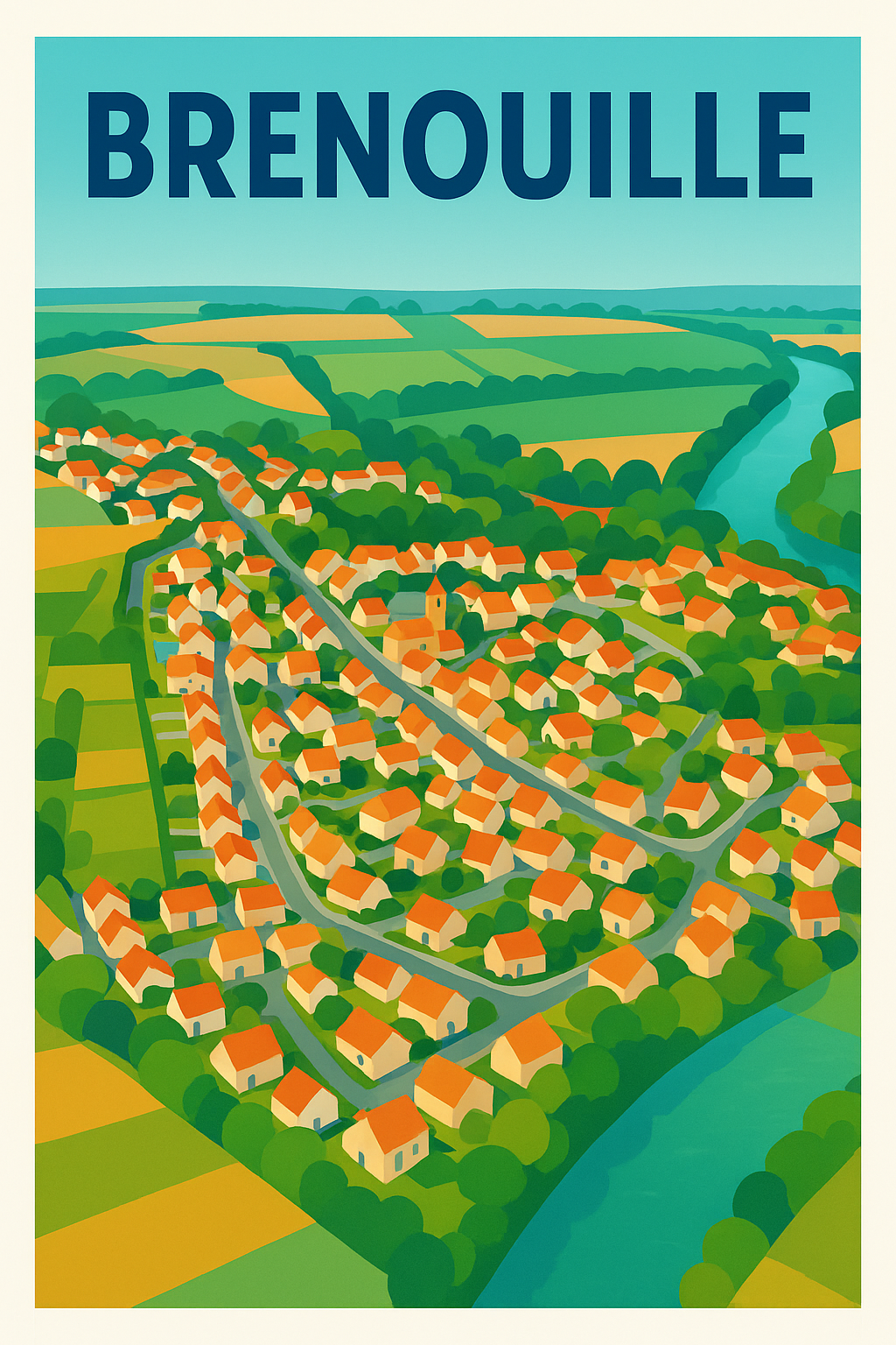 Affiche de Brenouille - Charmant havre de verdure