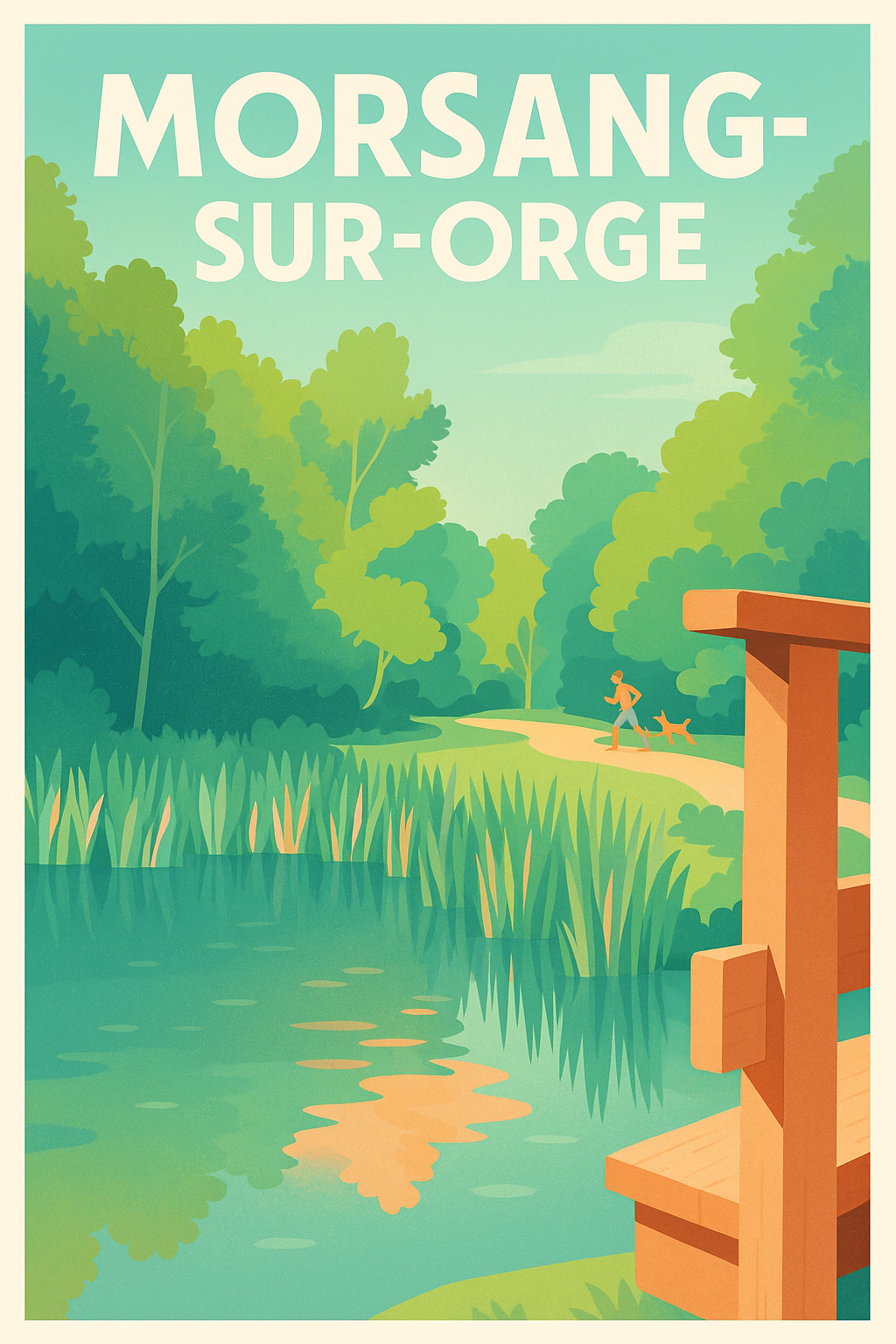 Affiche de Morsang-sur-Orge - Sérénité au fil de l'eau