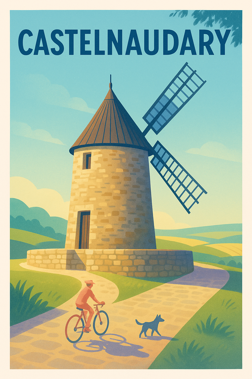 Affiche de Castelnaudary - Flânerie au Moulin de Campagne
