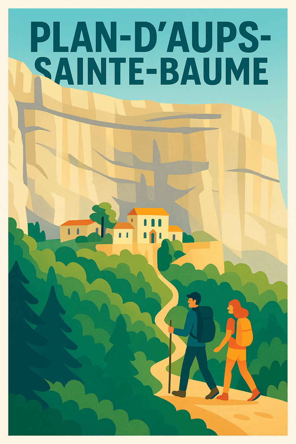 Affiche de Plan-d'Aups-Sainte-Baume - L'appel des sentiers naturels