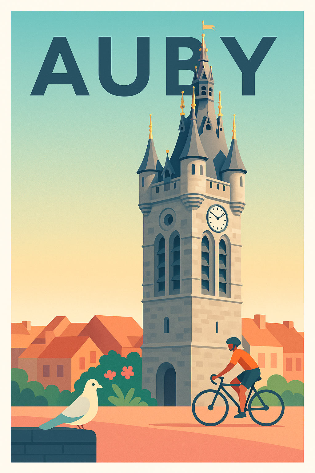 Affiche de Auby - Charme et Sérénité au Cœur du Nord