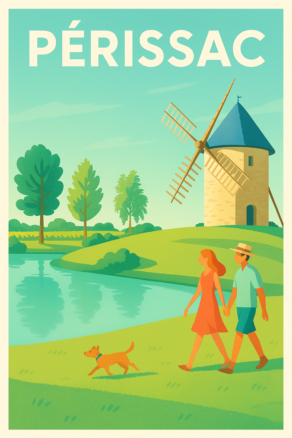 Affiche de Périssac - Balade bucolique au pied du moulin
