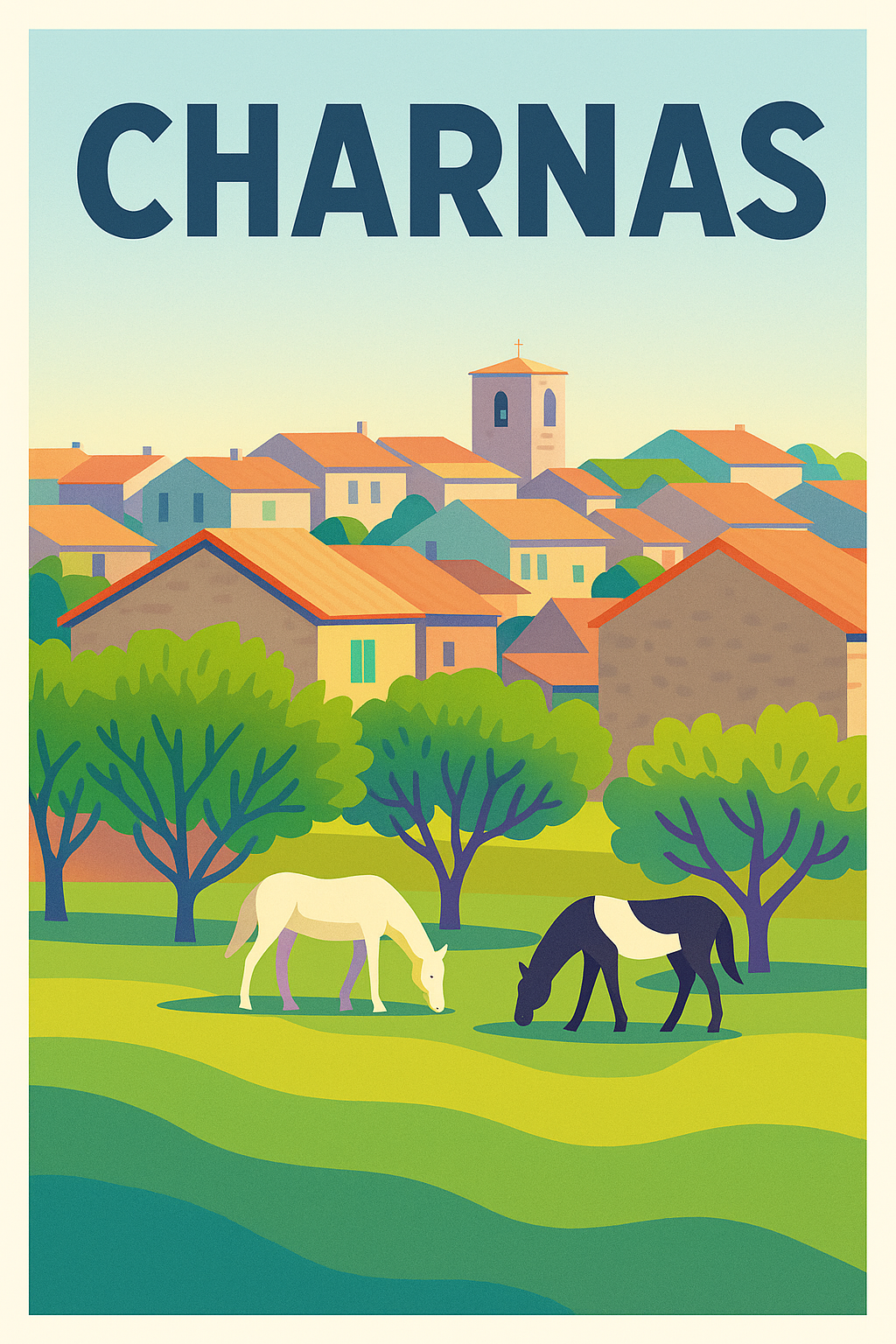 Affiche de Charnas - Charme rural et douceur de vivre
