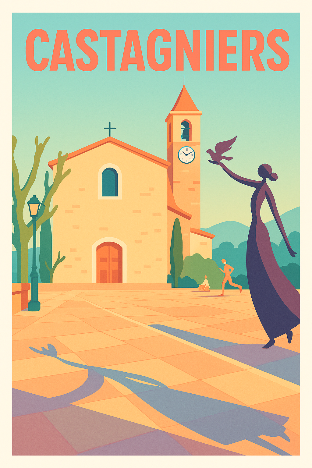 Affiche de Castagniers - Charme et sérénité en terrasse ensoleillée